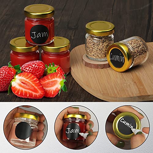 ARUZEN 24 Pcs 1.5 Oz (50Ml) Small Glass Jars, Mini Mason Jars For Gifts, Crafts, Wedding, Spices, Party Favors And Candle Making (24),Clear - Image 5