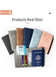 Generic Passport Wallet 15 * 10cm with Pockets for Smart Cards Phone SIM Holder Cover Passport Flight Ticket  - Image 2