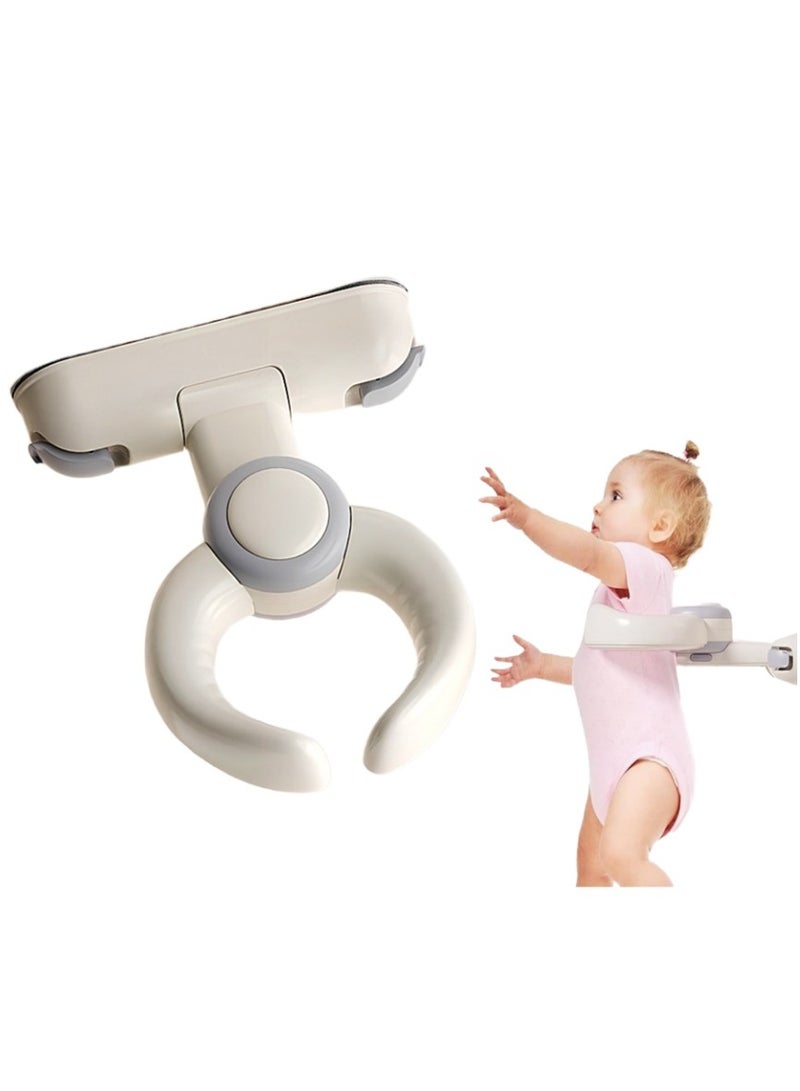 شو وو مقعد استحمام للأطفال الرضع قابل للطي ومثبت على الحائط بدون ثقب، مناسب للأطفال من عمر 6 أشهر فما فوق - مقاعد استحمام للأطفال الصغار مناسبة للجلوس، كرسي استحمام مانع للانزلاق مع أكواب شفط - Image 1