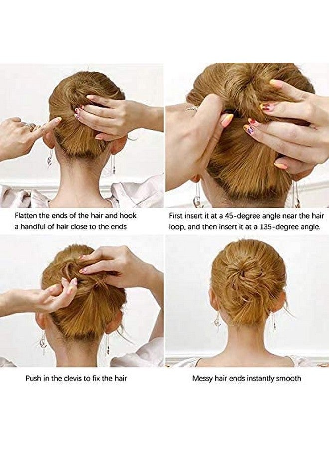 تشاندركاش مشابك شعر معدنية فاخرة باللون الأسود من CHANDERKASH، مشبك Tic Tac، دبوس شعر ودبوس U، دبوس Juda - Image 5