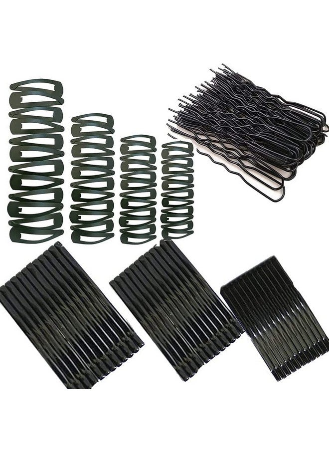 تشاندركاش مشابك شعر معدنية فاخرة باللون الأسود من CHANDERKASH، مشبك Tic Tac، دبوس شعر ودبوس U، دبوس Juda - Image 1