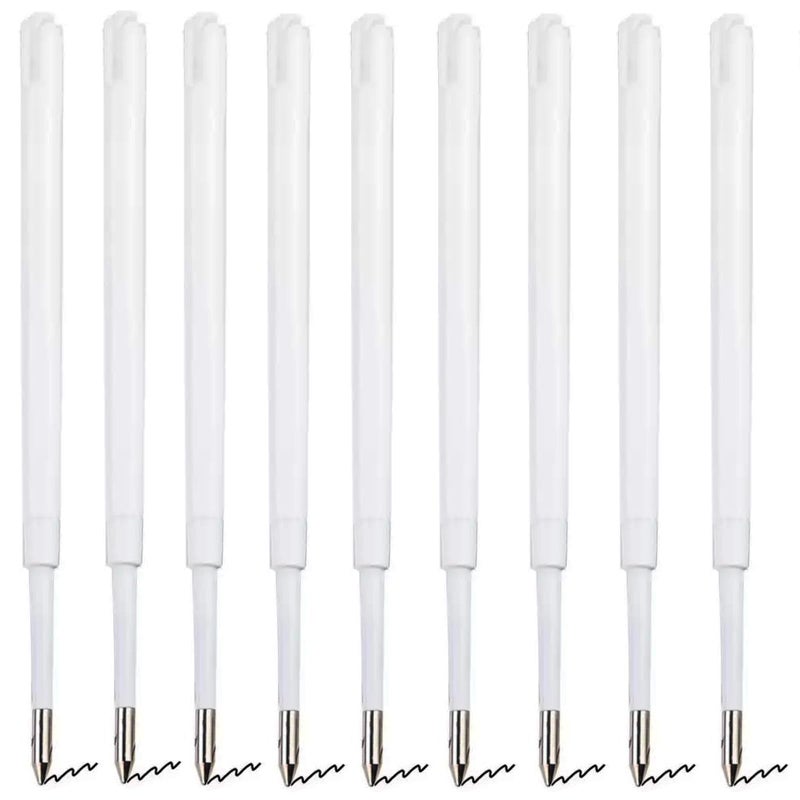 Lopenle 100 PCS Ballpoint Pen Refills Retractable Pen Refills 386 Black Ink for Sparkle Pens Bamboo Pen Refills10mm for Retractable Pens Wood Pens in Office School Family - Image 2