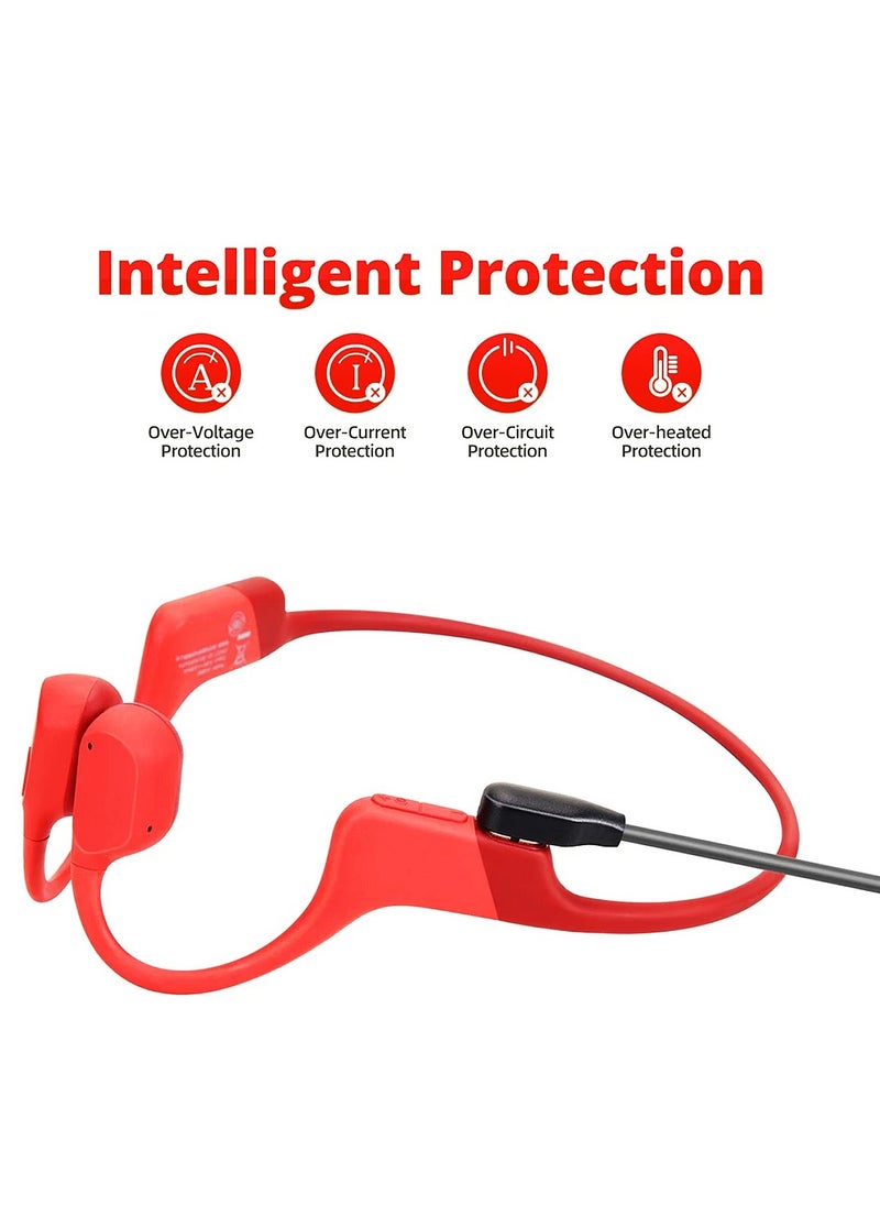 GULFLINK Charging Cable For Shokz Headphones Aeropex AS800 With Type C Adapter USB Charger Cord for Bone Conduction Bluetooth Headphones  - Image 3