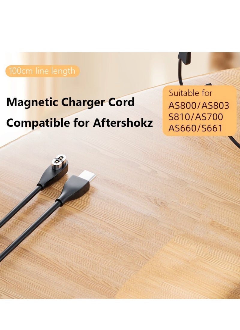 GULFLINK Charging Cable For Shokz Headphones Aeropex AS800 With Type C Adapter USB Charger Cord for Bone Conduction Bluetooth Headphones  - Image 5