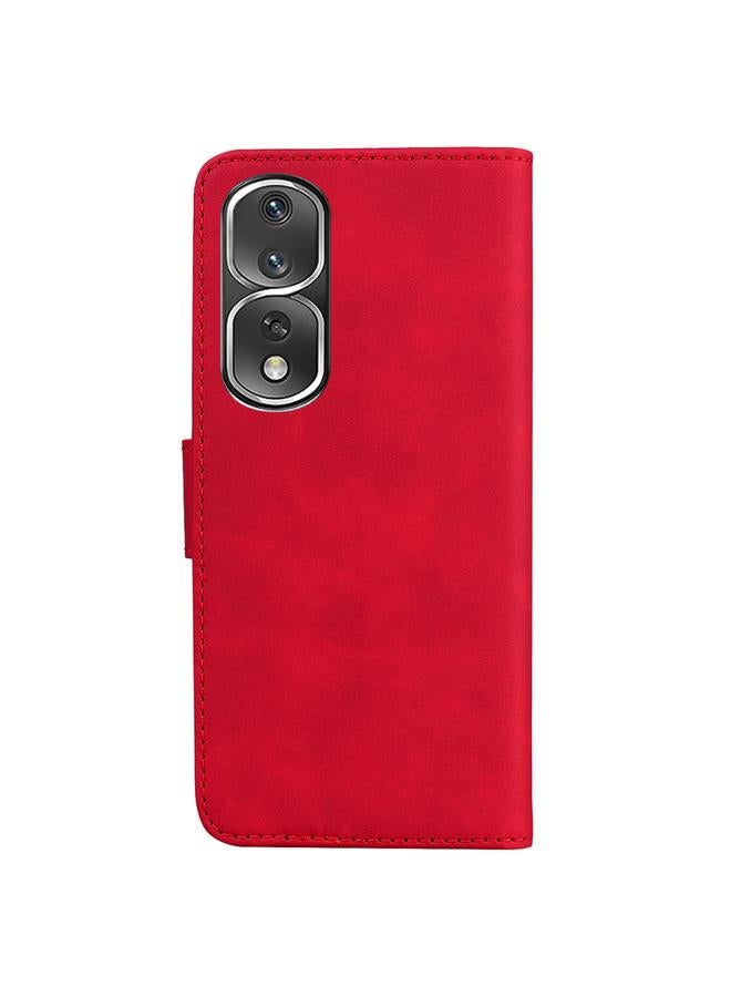 اس-توب جراب هاتف Honor 80 Pro مصنوع من الجلد الطبيعي بلون نقي - Image 3