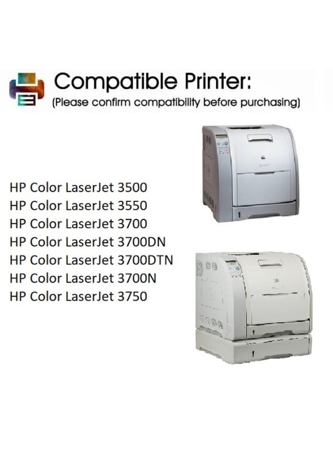 308A Black High Yield Toner Cartridge - Compatible with Printer HP Color LaserJet 3500, 3550, 3700, 3700DN, 3700DTN, 3700N, and 3750 (Q2670A Black) - Image 5