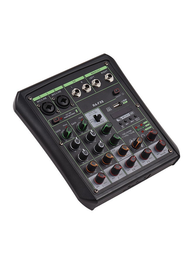Generic - 6 Channel Audio Mixer 48V Phantom Power OTG Mixing Console USB MP3 player with Recording BT Sound Console - Image 1