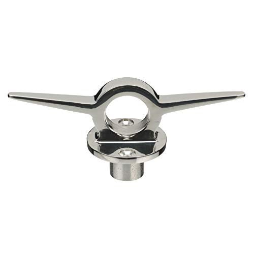 Seachoice 316 Stainless Steel Lifting Ring w/Cleat, 6 in. Long, 1-1/8 in. Diameter Eye, Chrome - Image 1