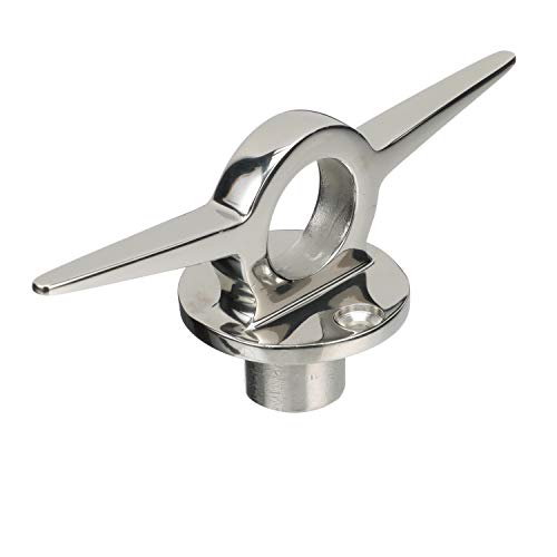 Seachoice 316 Stainless Steel Lifting Ring w/Cleat, 6 in. Long, 1-1/8 in. Diameter Eye, Chrome - Image 3