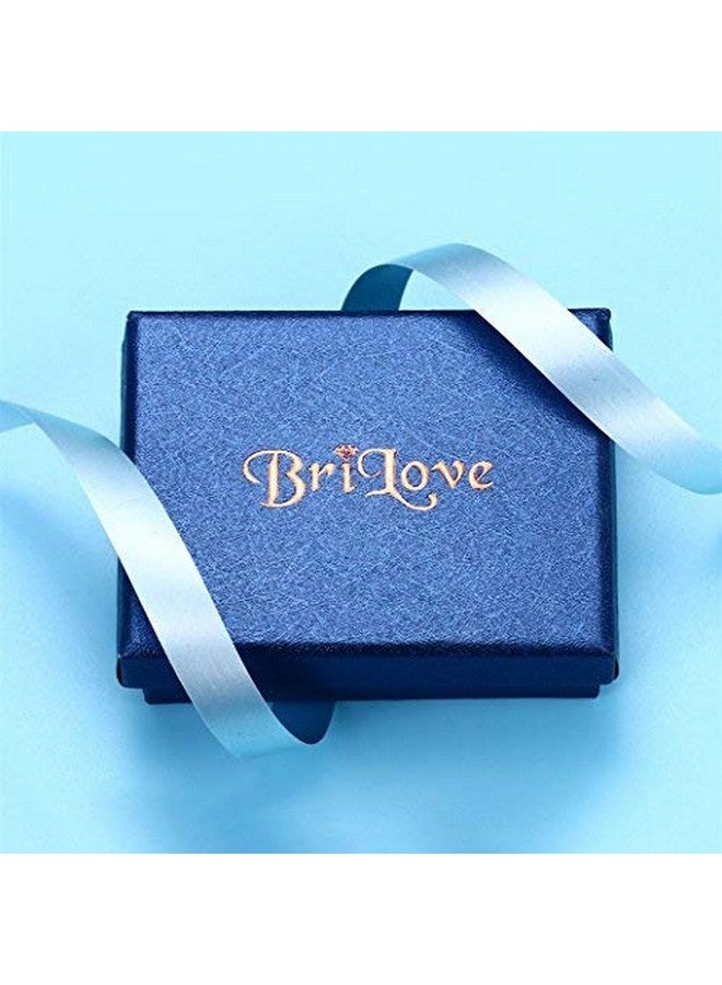 BriLove Women'S Wedding Bridal Crystal Rhinestone Beaded Stretch Bangle Bracelet Brown Color Gold-Tone - Image 4