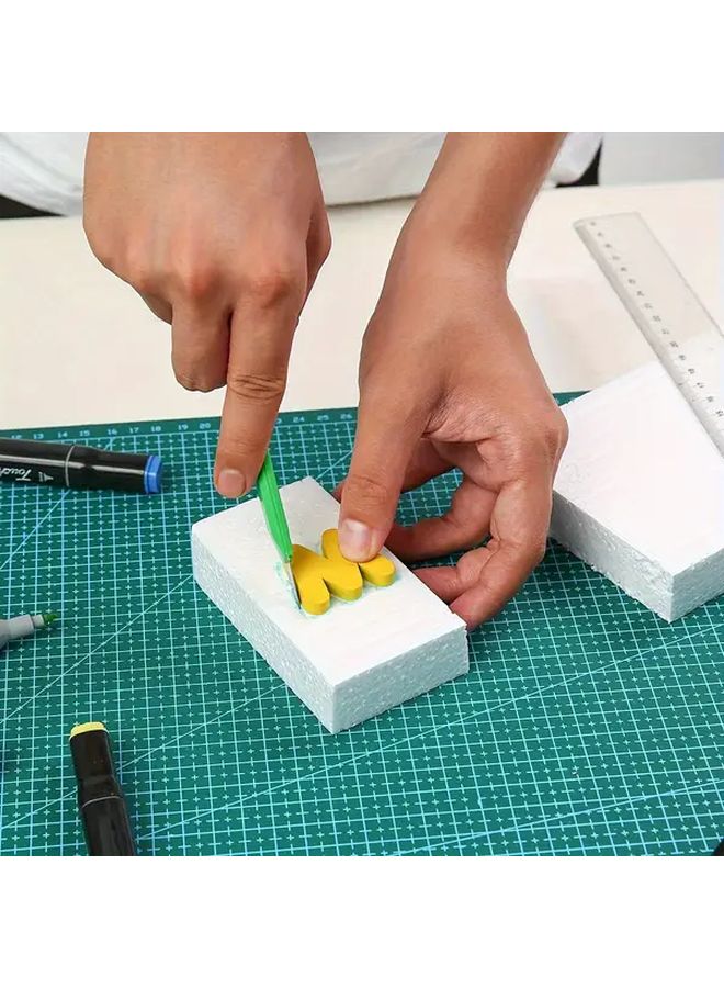 4pcs White Foam Blocks 12x4x1in for Craft DIY Floral Arrangements Modeling Decor - Image 5