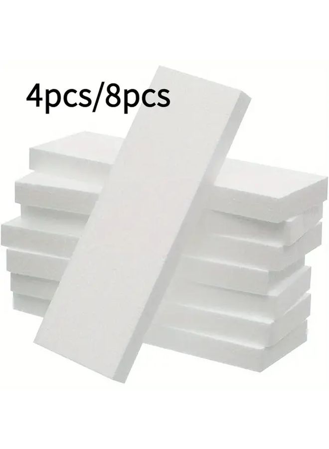 4pcs White Foam Blocks 12x4x1in for Craft DIY Floral Arrangements Modeling Decor - Image 2