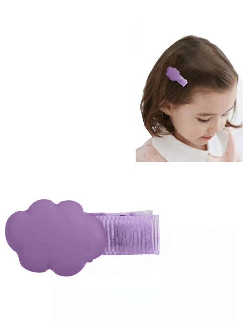 CATANES 4 Packs For Hair Clips Cloud Ornaments Colourful Flatback Polymer Cloud Clips - Image 5