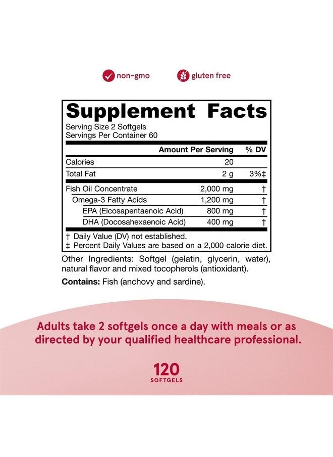 jarrow formulas - EPA-DHA Balance 600 mg - 120 Softgels - 2:1 Ratio of EPA & DHA - Supplement Supports Brain & Joint Health - Ultra-Purified, Highly Concentrated - 60 Servings (Packaging May Vary) - Image 1