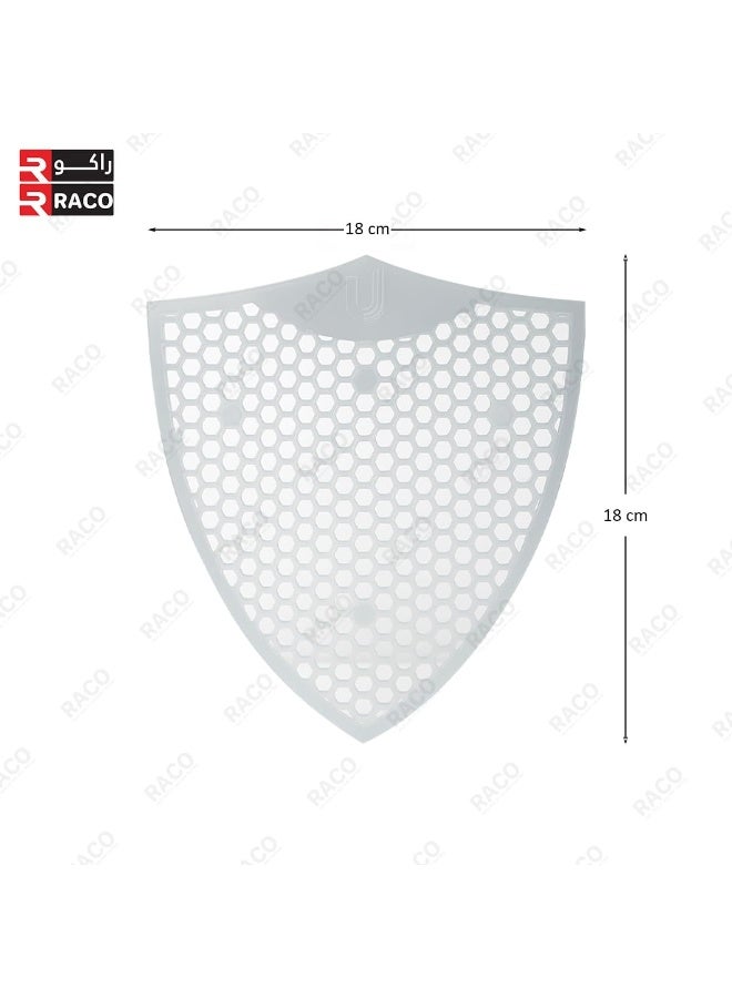 راكو واقي رذاذ المرحاض من راكو - شاشة مضادة للرذاذ للحمامات، تقلل من الرذاذ، تحسن النظافة، ملائمة لجميع المراحيض التجارية، متينة وسهلة التركيب (قطعة واحدة) - Image 3