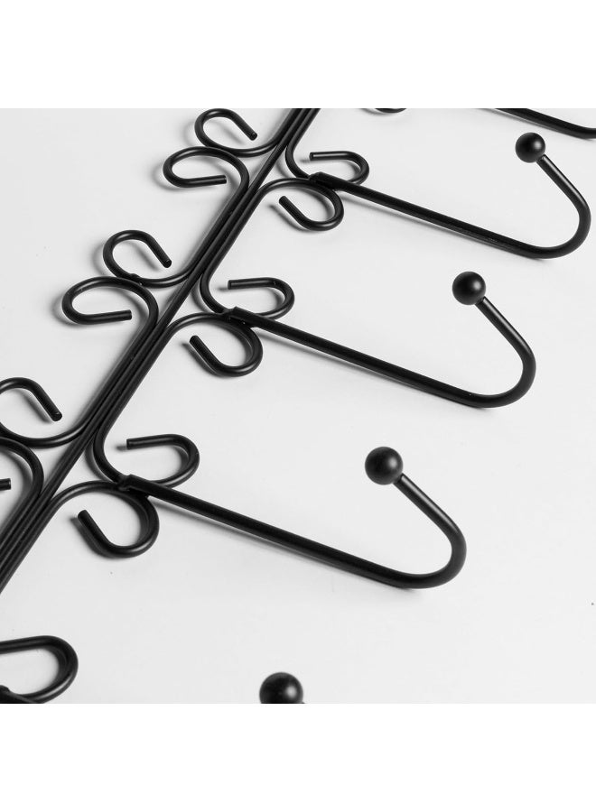 wall hanger | Coat and clothes rack with hanging hooks | Heavy Duty Aluminum Clothes Organizer for Towels, Clothes, Hats and Bags (6 Hooks)  - Image 2