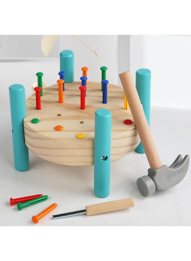Kindergarten Wooden Nail Strike Taiwan Wood -3 Years Old Children's Hand-eye Coordination Montessori Early Education Educational Toys