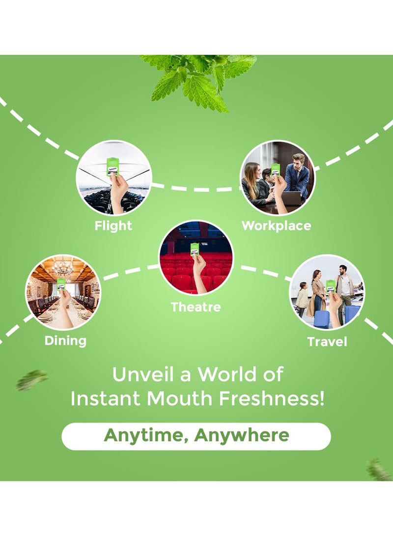 Mountain Breeze Oral Hygiene Mouth Freshener Sugar Free Elaichimint Flavoured Breath Strips (24 Strips Each Cassatte)-Pack Of 1(24 Cassette) - Image 5