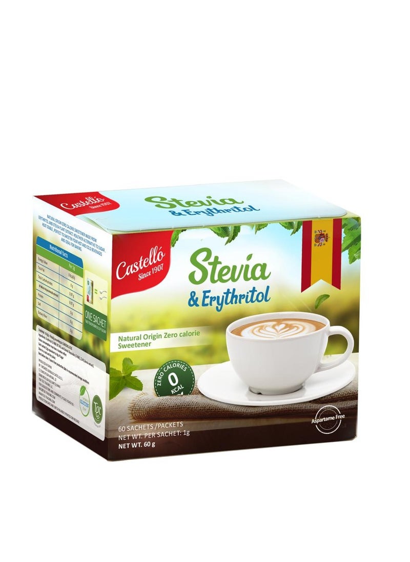 Zero calorie Stevia sweetener - box of 60 sachets - pzsku/ZFC99DAF50299B30F6740Z/45/_/1735030204/794bed50-ccf9-4efd-b1da-8f261ba9fcff