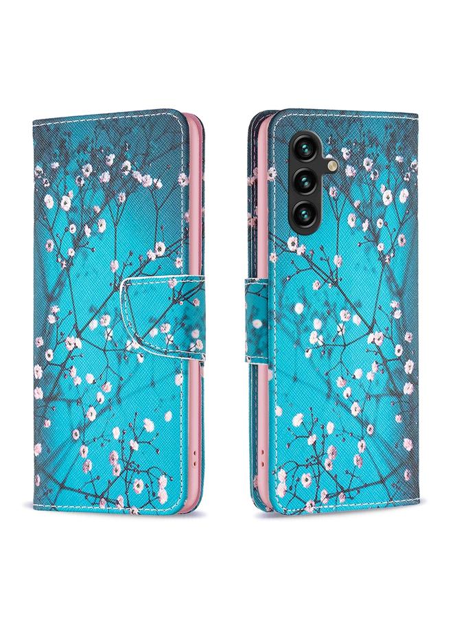 اس-توب جراب هاتف جلدي بنمط رسم ملون لهاتف Samsung Galaxy A16 - Image 1