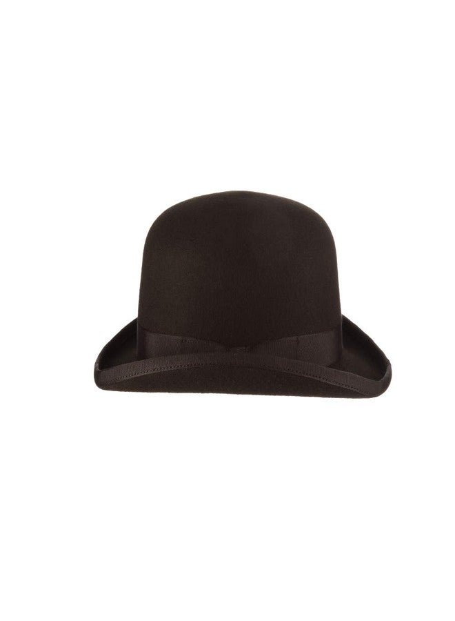 Scala Classico Men's Wool Felt Bowler Hat, Black, Large - Image 2