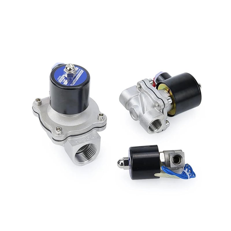 DN25 AC110V Solenoid Valve 304 Stainless Steel Normally Closed Pneumatic For Water Oil Air - Image 5