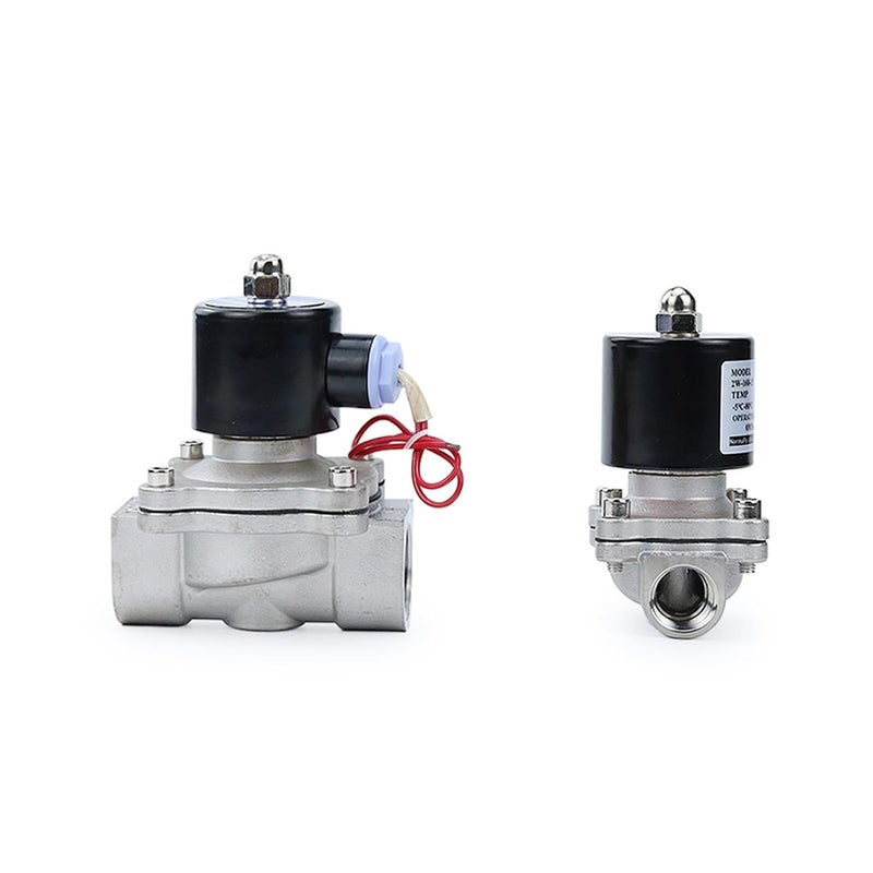 DN25 AC110V Solenoid Valve 304 Stainless Steel Normally Closed Pneumatic For Water Oil Air - Image 3