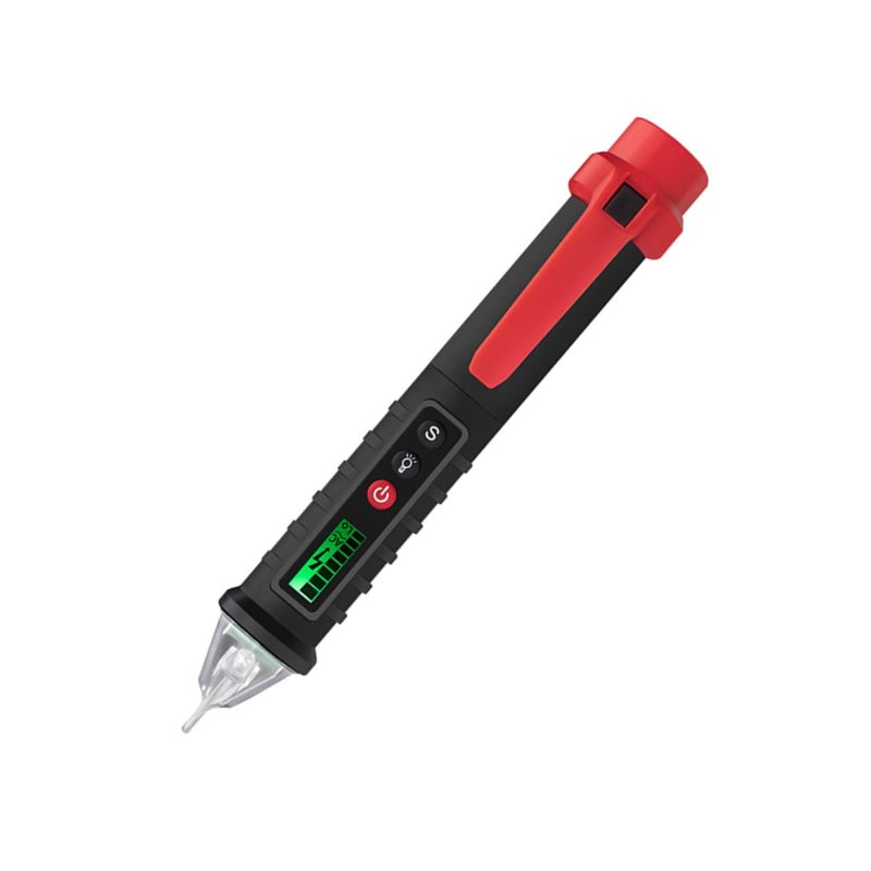 اختبار القلم الأسود للجهد بدون تلامس مع شاشة LCD عرض تلقائي للكهربائيين - Image 2