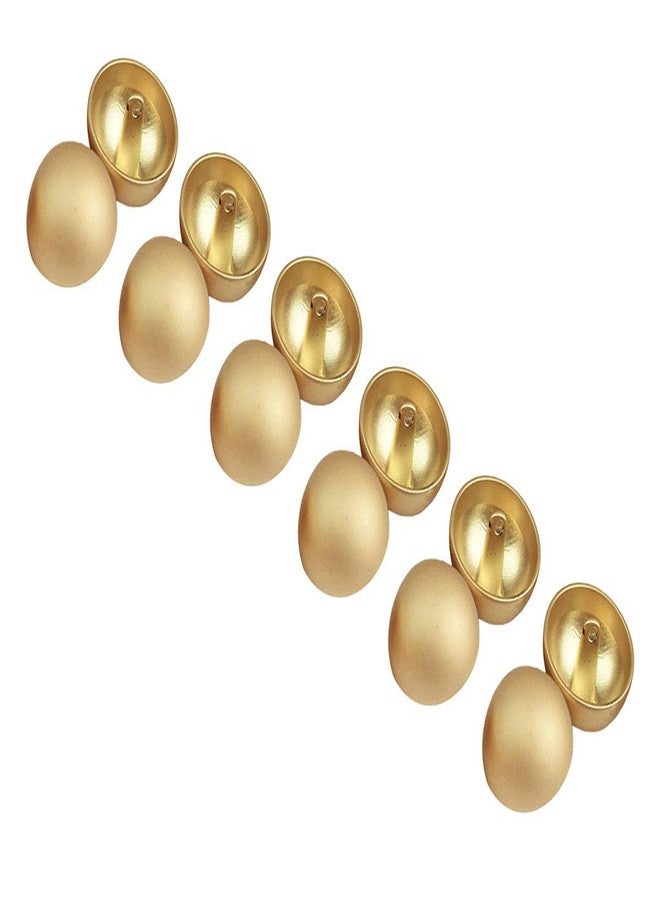 RECHERE 12 PCS Domed Mushroom Metal Shank Buttons Craft for DIYS Sewing Embellishment (Matte Gold,12mm)