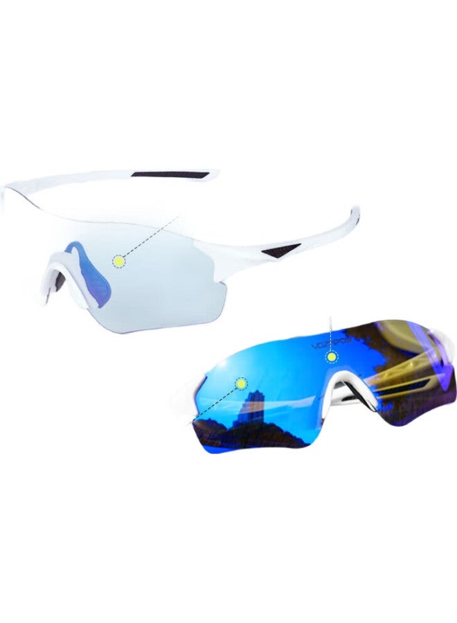 VOZAPOW Cycling Glasses Smart Photochromic Day And Night Dual-Use Windproof Uv Protection Goggles For Running Marathon - Image 2