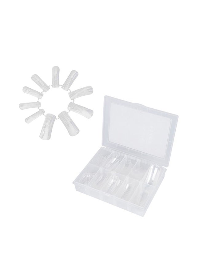 brunson Dual Nail Forms for Poly Extension Gel Pre-shaped False Tips with Scale 120pcs Manicure Tool for Nail Extensions Mold Nail Tips Acrylic Nails False Nails Manicure Tool - Image 1