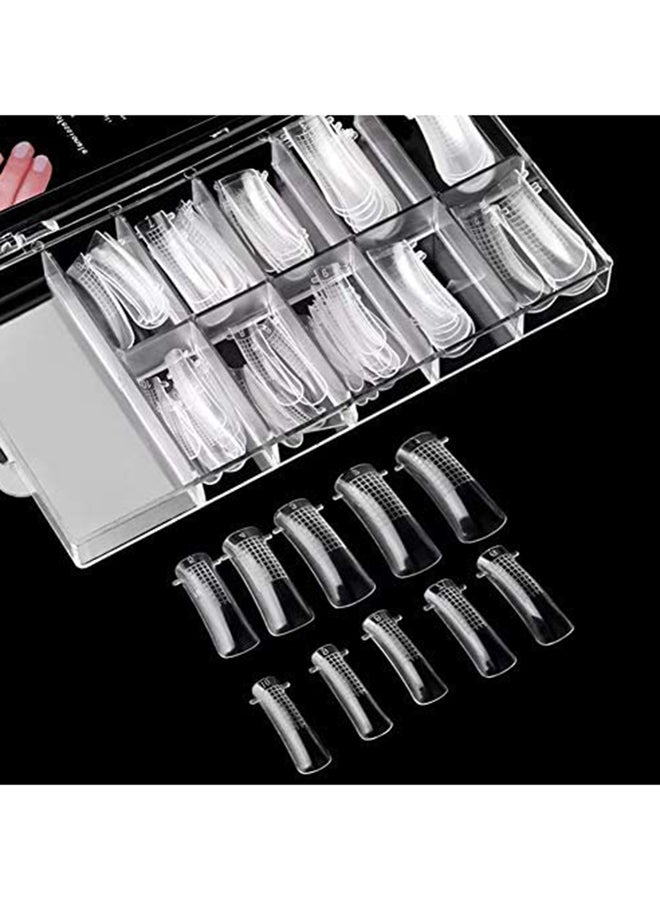 brunson Dual Nail Forms for Poly Extension Gel Pre-shaped False Tips with Scale 120pcs Manicure Tool for Nail Extensions Mold Nail Tips Acrylic Nails False Nails Manicure Tool - Image 2