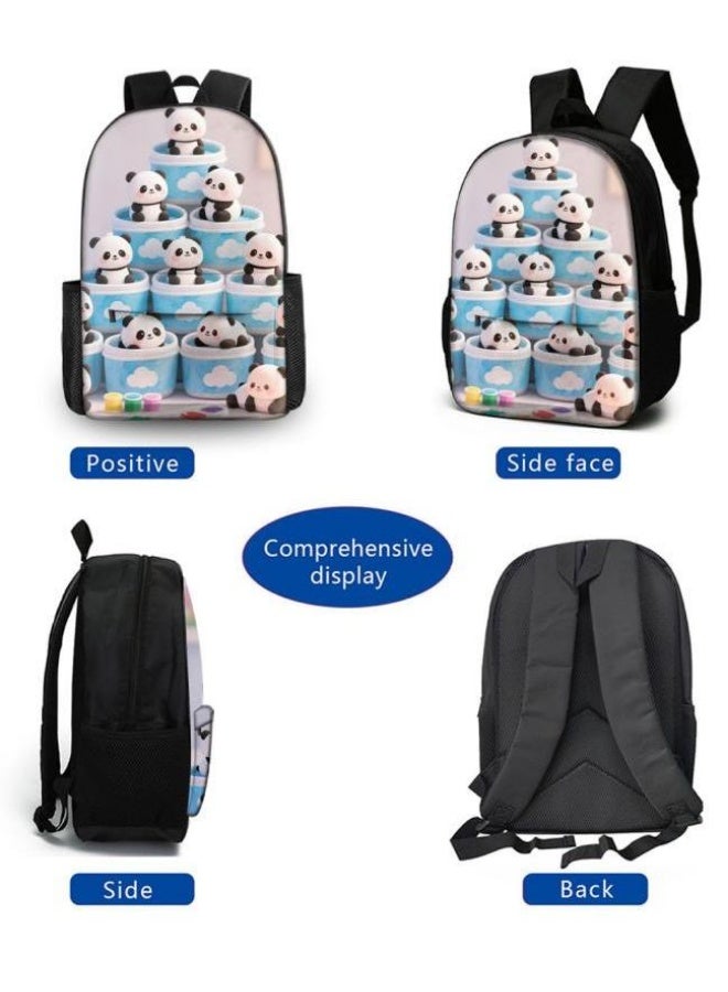 Bright Li Fire Unlock the new fashion of childish fun! Three-piece set of bags, cartoon elements for children and teenagers (students, children, friends' outings, mountain climbing, schooling, etc. can be used) - 54  - Image 3