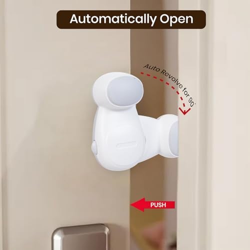 BASEEFY Automatic Baby Safety Door Stopper – Anti-Pinch Finger Guard Door Slam Stopper, Strong Adhesive 90° Rotating Child Safety Door Protector, EN71-3 Safety Certified (Pack of 2) - Image 4