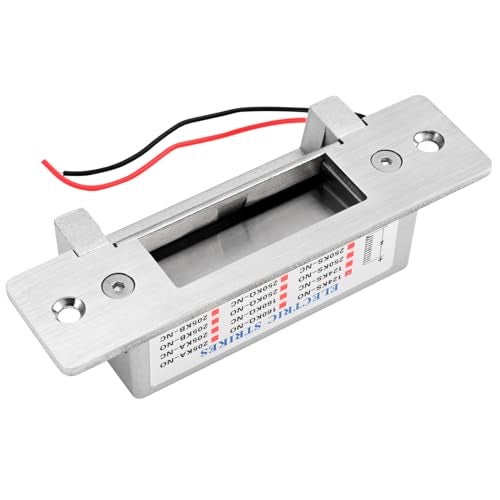 NCLTHS Heavy Duty Electric Door Strike Lock ANSI Standard 12V DC Fail-Secure or Fail-Safe Adjustable for Access Control Cylindrical Locksets or Mortise Lock - Image 3
