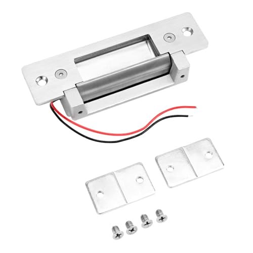 NCLTHS Heavy Duty Electric Door Strike Lock ANSI Standard 12V DC Fail-Secure or Fail-Safe Adjustable for Access Control Cylindrical Locksets or Mortise Lock - Image 4