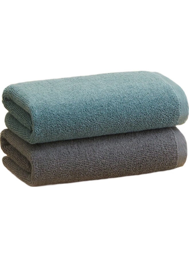 Hoyo Towels For Men And Women, Pure Cotton, Class A Antibacterial Face Towels, Absorbent Quick-Drying Towels, 2-Pack, 33*73Cm - Image 2