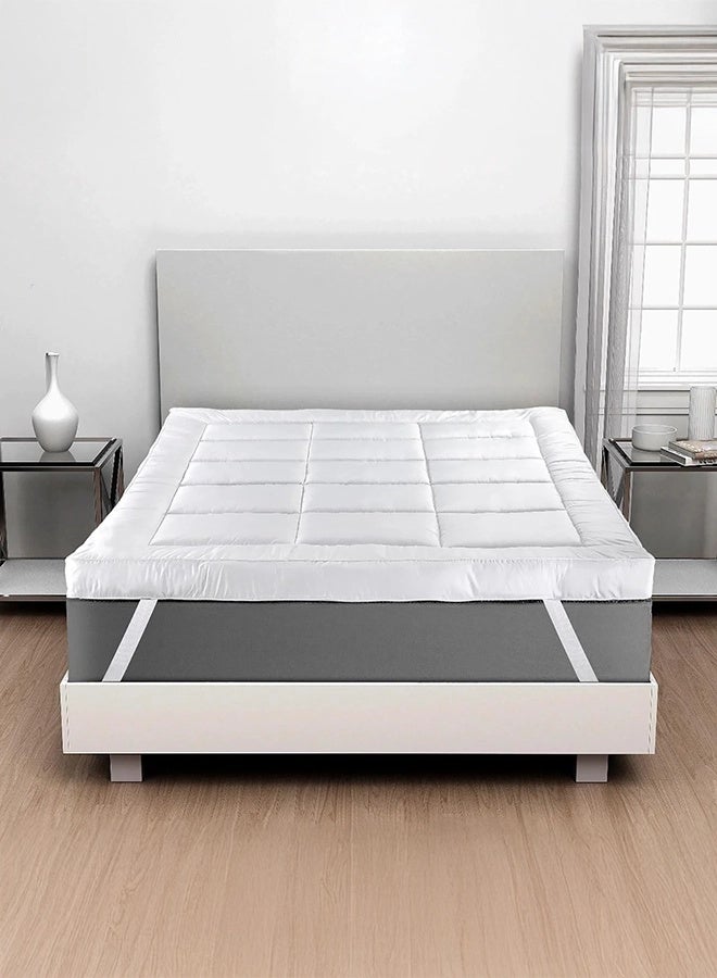 BACK COMFORT ComfortTop | Microfiber Mattress Topper 8 cm, Rubber Corners - 100×200 cm - Image 1