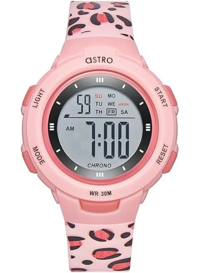 ASTRO Astro Kids Watch, Digital Display and Polyurethane Strap - A23914-PPRP-LP