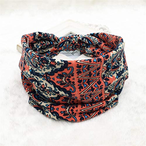 K-Elewon 3 Pack Women Wide Elastic Head Wrap Headband Sports yoga Hair Band (3 Pack(A12)) - Image 4