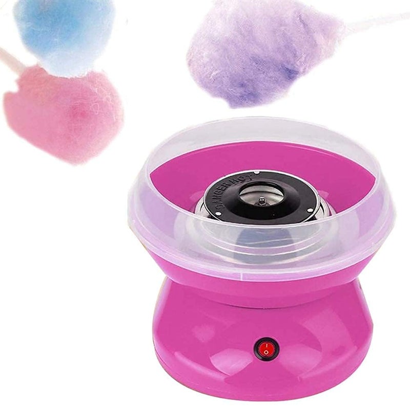 GLOWICK GLOWICK Home DIY Cotton Candy Maker Automatic Cotton FlossCandy Maker Machine with Sugar Spoon 10 Bamboo Sticks 1Pcs  - Image 3