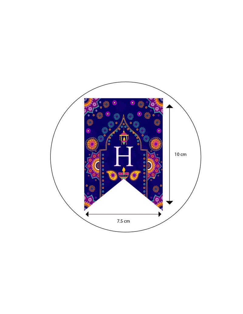 Innovera Design Happy Diwali Banner Bunting for Diwali Decoration to Brighten Your Home, Office, Retail Store - Happy Diwali Decoration Items - Image 2