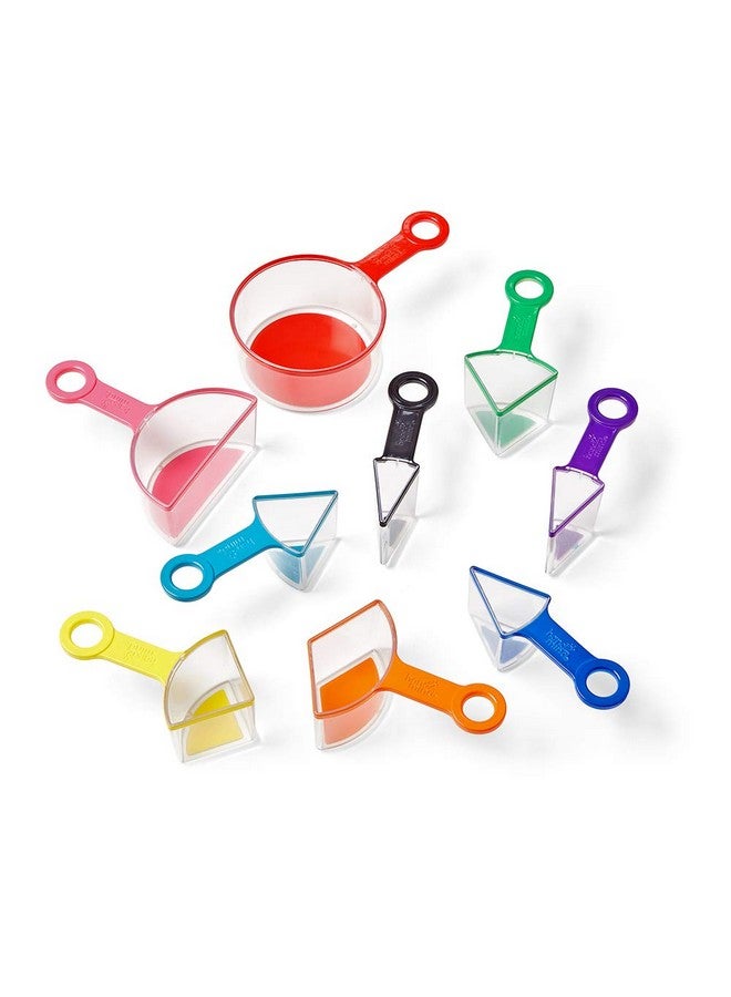 hand2mind hand2mind Rainbow Fraction Measuring Cups, Kids Montessori Kitchen Tools, Toddler Cooking Tools, Sensory Table Materials, Fraction Manipulatives, Homeschooling Supplies, Easter Baking (Set of 9) - Image 5