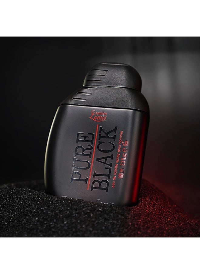 كرياشن لاميس ديلوكس ليميد ايدشن بيور بلاك فريش للرجال 100 مل - او دى تواليت - Image 4