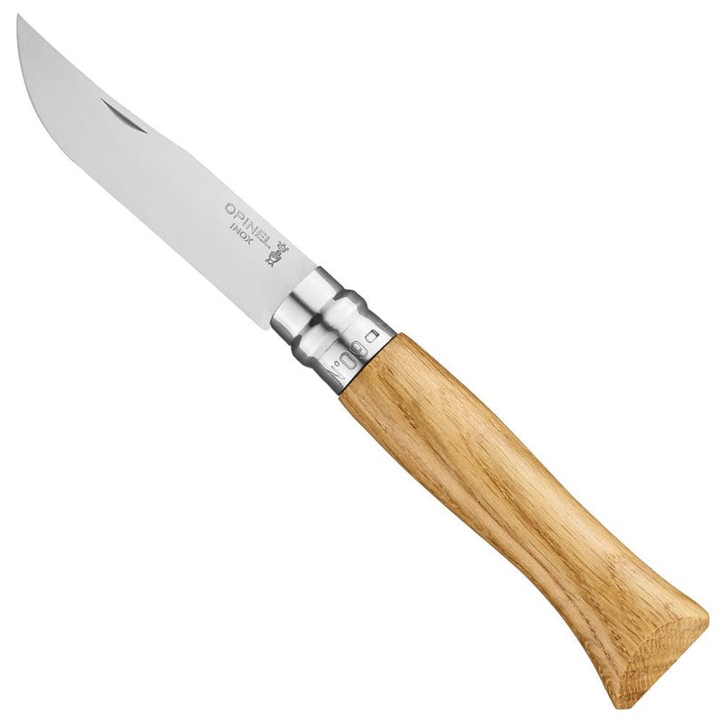 أوبينيل OPINEL No.06-No.09 سكين جيب قابل للطي مصنوع من الفولاذ المقاوم للصدأ مصنوع في فرنسا (رقم 09/بلوط) - Image 1