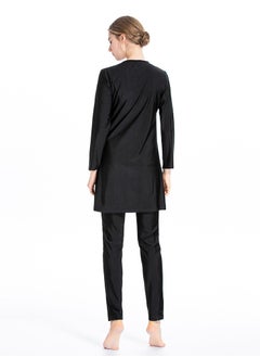 Al Aoyama Modest Swimwear for Women, 3-Piece Full Coverage Islamic Swimming Suit, Long Sleeve Swim Dress with Hijab and Pants  - Image 4