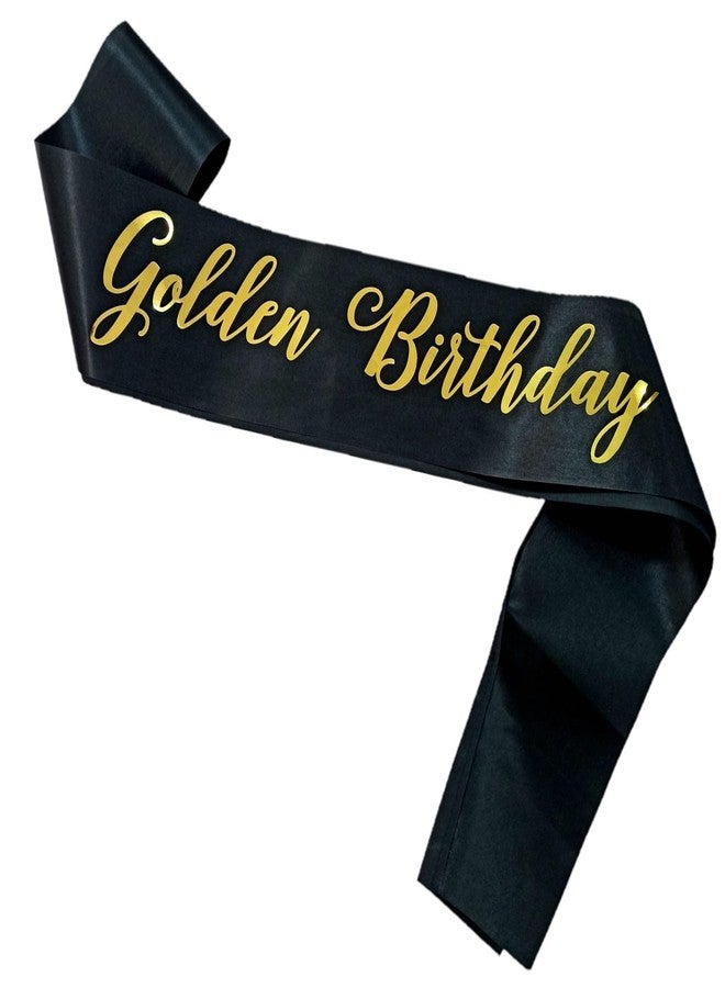 ماجنوسون جاردن وشاح عيد ميلاد ذهبي من حديقة ماغنوسون، زينة حفلات عيد ميلاد ذهبية، لوازم عيد ميلاد ذهبية للفتيات، وشاح عيد ميلاد سعيد للمراهقين والنساء والرجال (أسود) - Image 2