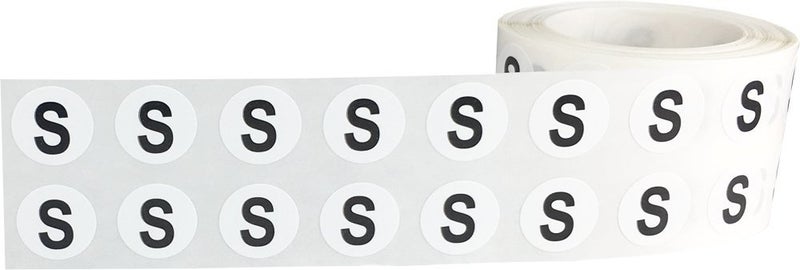 InStockLabels.com Letter S Inventory Labels .5 Inch Round Circle Dots 1,000 Adhesive Stickers - Image 2