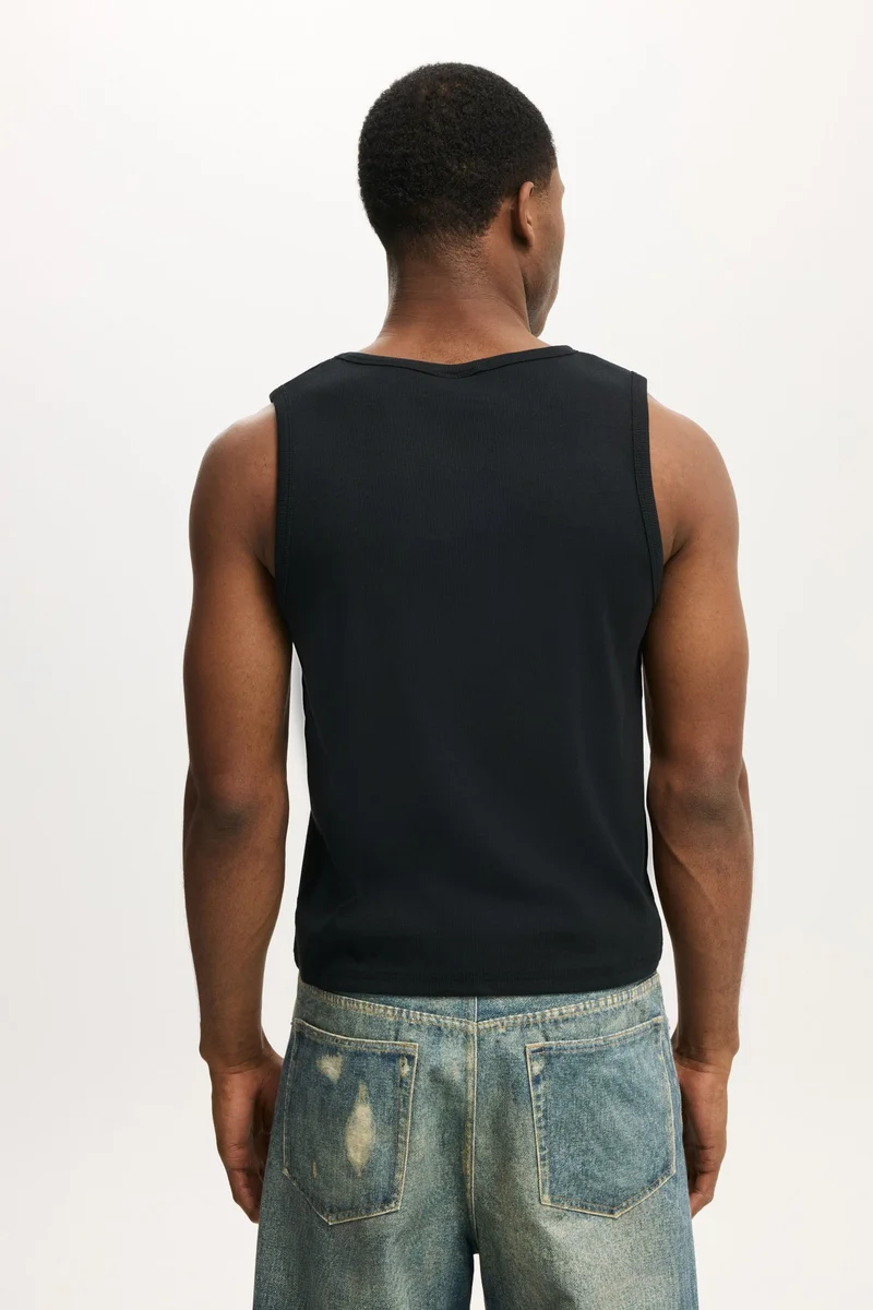 Cotton On  RIB TANK for Men | Best Price UAE