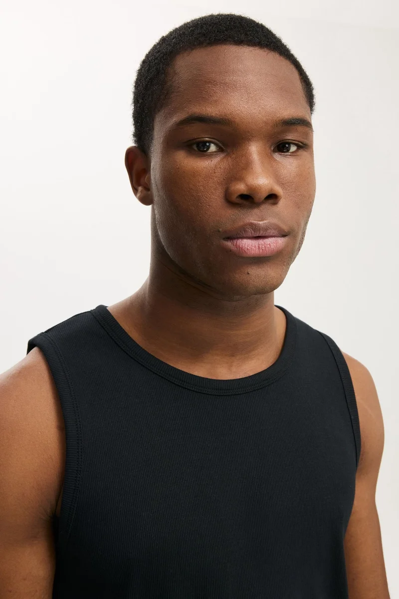 Cotton On  RIB TANK for Men | Best Price UAE